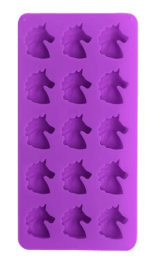 Unicorn Silicone Candy Mold, 8 x 4" Purple Silicone Mold, Way to Celebrate